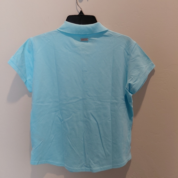 Columbia Women's Short Sleeve Polo Light Blue Size Large NWT - Picture 8 of 10